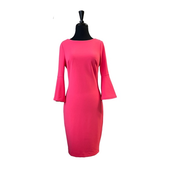 Calvin Klein Dresses & Skirts - CALVIN Klein Bell Sleeve Sheath Dress